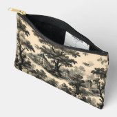 French Toile - Black Design on Cream Etui (Open)