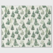 French Toile Trees Pattern Cadeaupapier (Vlak)