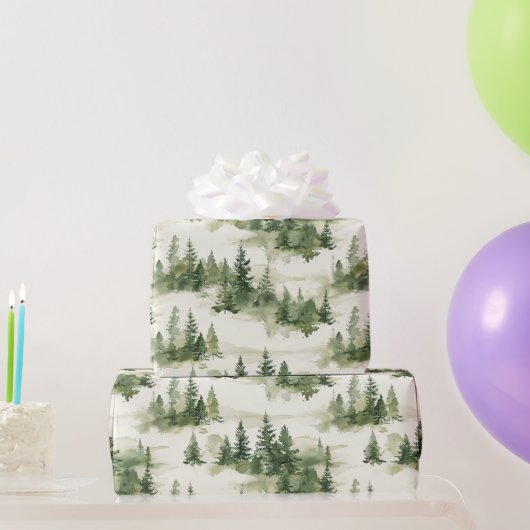 French Toile Trees Pattern Cadeaupapier (Feestgeschenken)