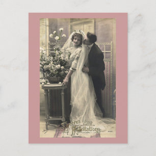 French Vintage Romantic Love Wedding Briefkaart