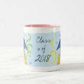 Frenchie Afstuderen Tweekleurige Koffiemok (Center)