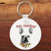 Frenchie Bah Humbug Sleutelhanger (Voorkant)