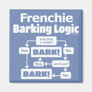 Frenchie Barking Logic Magneet