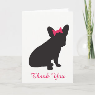 Frenchie Bedankt Card