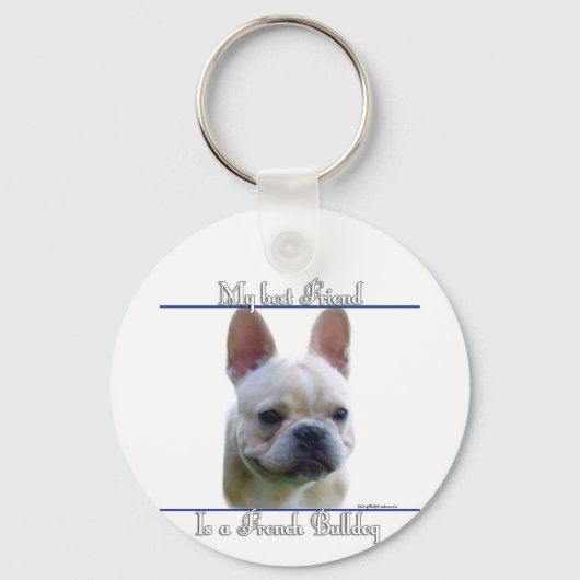 Frenchie beste vriend Sleutelhanger (Voorkant)