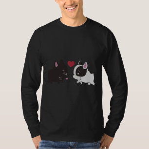 Frenchie Black en White Frenchie Family French Bu T-shirt