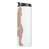 frenchie bull hondenliefde thermosbeker (Geroteerd rechts)