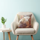Frenchie Bulldog Chien de compagnie Jeter oreiller (Chaise)