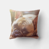 Frenchie Bulldog Chien de compagnie Jeter oreiller (Verso)