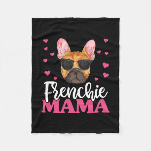Frenchie Bulldog Mama Fleece Deken