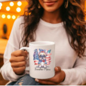 Frenchie Bulldog Mom Patriotic USA Flag Extra Grote Beker