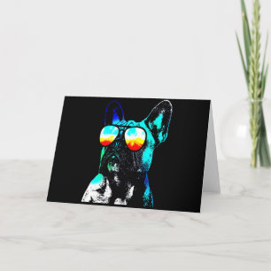 Frenchie Cadeau Coole Franse Bulldog met Bril Kaart