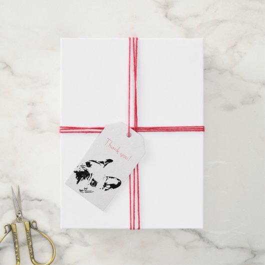 Frenchie Cadeaulabel (Met Touw)