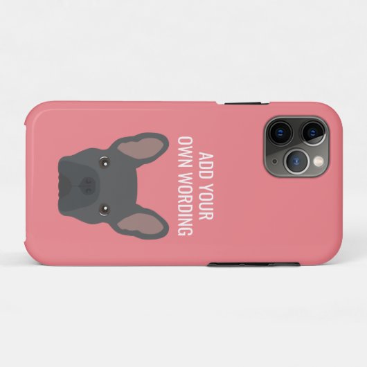 Frenchie Case-Mate iPhone Case (Achterkant (horizontaal))