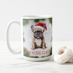 Frenchie Claus Dog Pun Christmas Coffee Mok