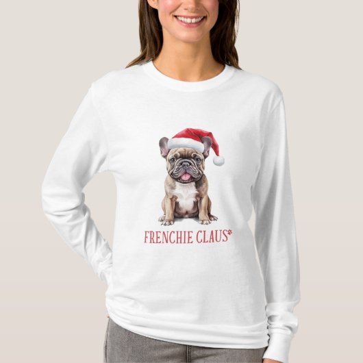 Frenchie Claus T-shirt (Voorkant)