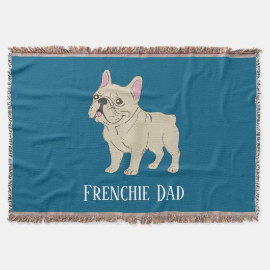 Frenchie Dad Deken (Voorkant)