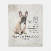 Frenchie Dad Fleece Blanket (Voorkant)