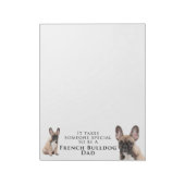 Frenchie Dad Notepad Notitieblok (Gedraaid)