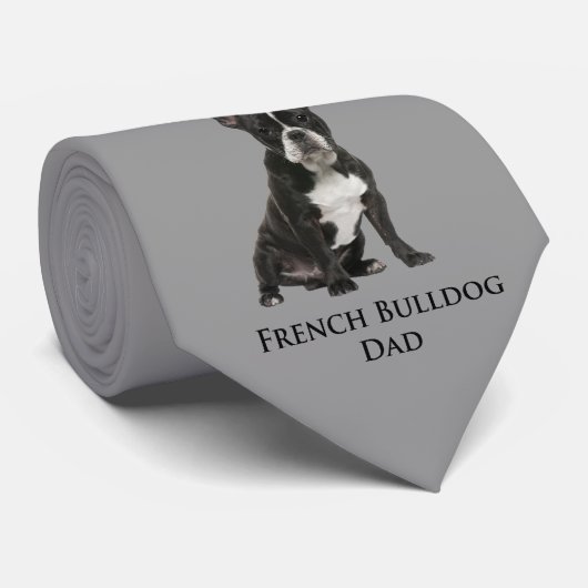 Frenchie Dad Stropdas (Opgerold)