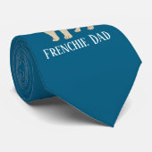 Frenchie Dad Stropdas (Opgerold)