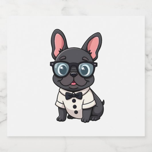 Frenchie De Heren Kopie (4) Sparkling Wijnetiket (Enkel label)