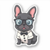 Frenchie De Heren Kopie (4) Sticker (Voorkant)