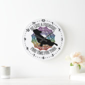 Frenchie do yoga horloge avec les chiffres (Maison)