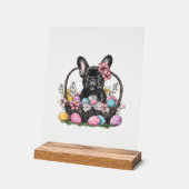 Frenchie Dog Easter Frenchie Dog Eggs Artwork T-Sh (Angle)