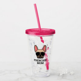 Frenchie Dog mam Light Fawn French Bulldog Acryl Drinkbeker