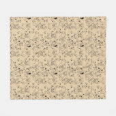 Frenchie en Botten Fleece Deken (Voorkant (Horizontaal))