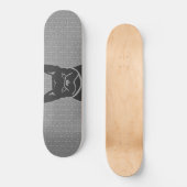FRENCHIE FLEUR DE LIS Charcoal Gray Skateboard (Voorkant)