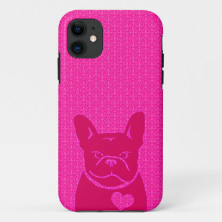 FRENCHIE FLEUR DE LIS Pnk iPhone 5/5S Tough Xtreme iPhone 11 Hoesje