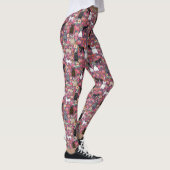 Frenchie Floral Leggings - franse stierenhond (Rechts)