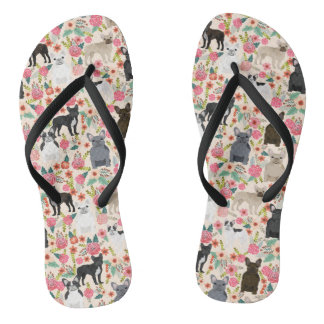 Frenchie Floral Shoes - franse sneakers voor bulld Teenslippers