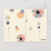 Frenchie Floral Vibes Briefkaart (Achterkant)