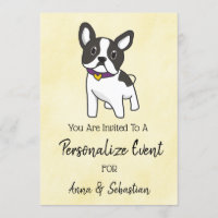 *~* Frenchie Franse Bulldog Evenement Mooie Uitnod