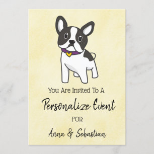 *~* Frenchie Franse Bulldog Evenement Mooie Uitnod Kaart