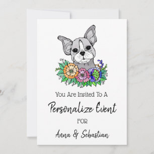 *~* Frenchie Franse Bulldog Mooie Evenement Uitnod Kaart