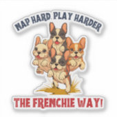 Frenchie French Bulldog Dog Sticker (Voorkant)