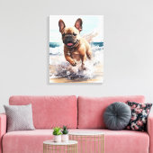 Frenchie French Bulldog Gift Canvas Afdruk (Insitu (Woonkamer))