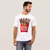 Frenchie Fries Franse Bulldog Lover Eigenaar T-shirt (Voorkant volledig)