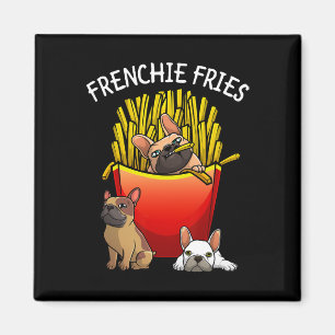 Frenchie Fries Franse Bulldog Lover Mannen Vrouwen Magneet