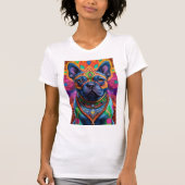 Frenchie Fun Verjaardag Fantasy T-shirt (Voorkant)