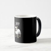 Frenchie Ghost Costume Funny Bulldog Halloween Magische Mok (Voorkant rechts)