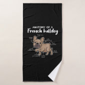 Frenchie Gift| Anatomie D'Un Cadeau De Chien À Bal (Serviette de bain)