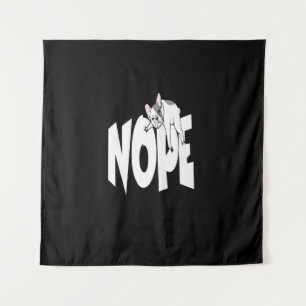 Frenchie Gift Cute Nope French Bulldog Wandkleed