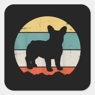 Frenchie Gift Franse bulldog Gift Vierkante Sticker