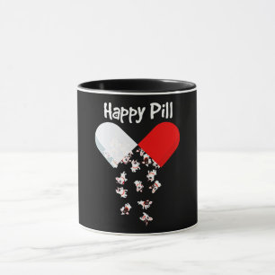 Frenchie Gift   Happy Pill French Bulldog Gift Mok