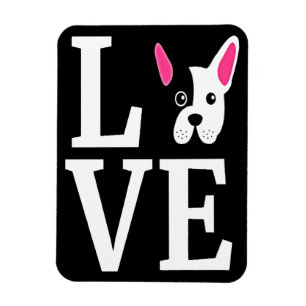 Frenchie Gift Love French Bulldog Gift Magneet
